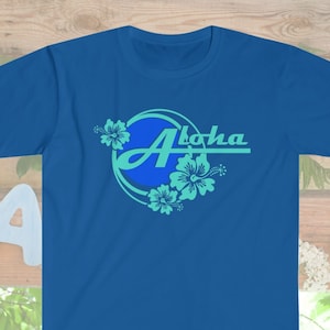 Aloha Hawaii T-Shirt: Tropical Hibiscus Floral Design