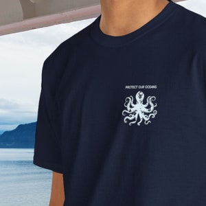 Octopus T-shirt, Protect Our Oceans, Support Marine Conservation with Fashion