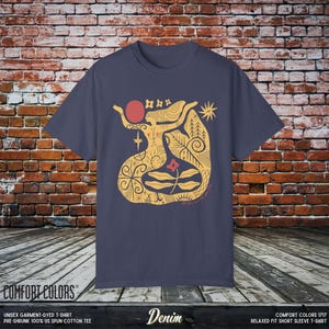 Boho Mermaid Comfort Colors T-Shirt: Ocean Lover Graphic Tee