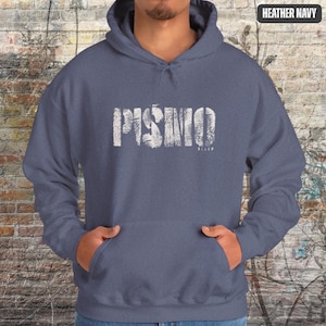 Hooded Pismo Beach Surf Sweatshirt California Central Coast Hoodie Coastal Vibes Pullover Ocean Lover Cozy Beach Wear Surf Culture Gift