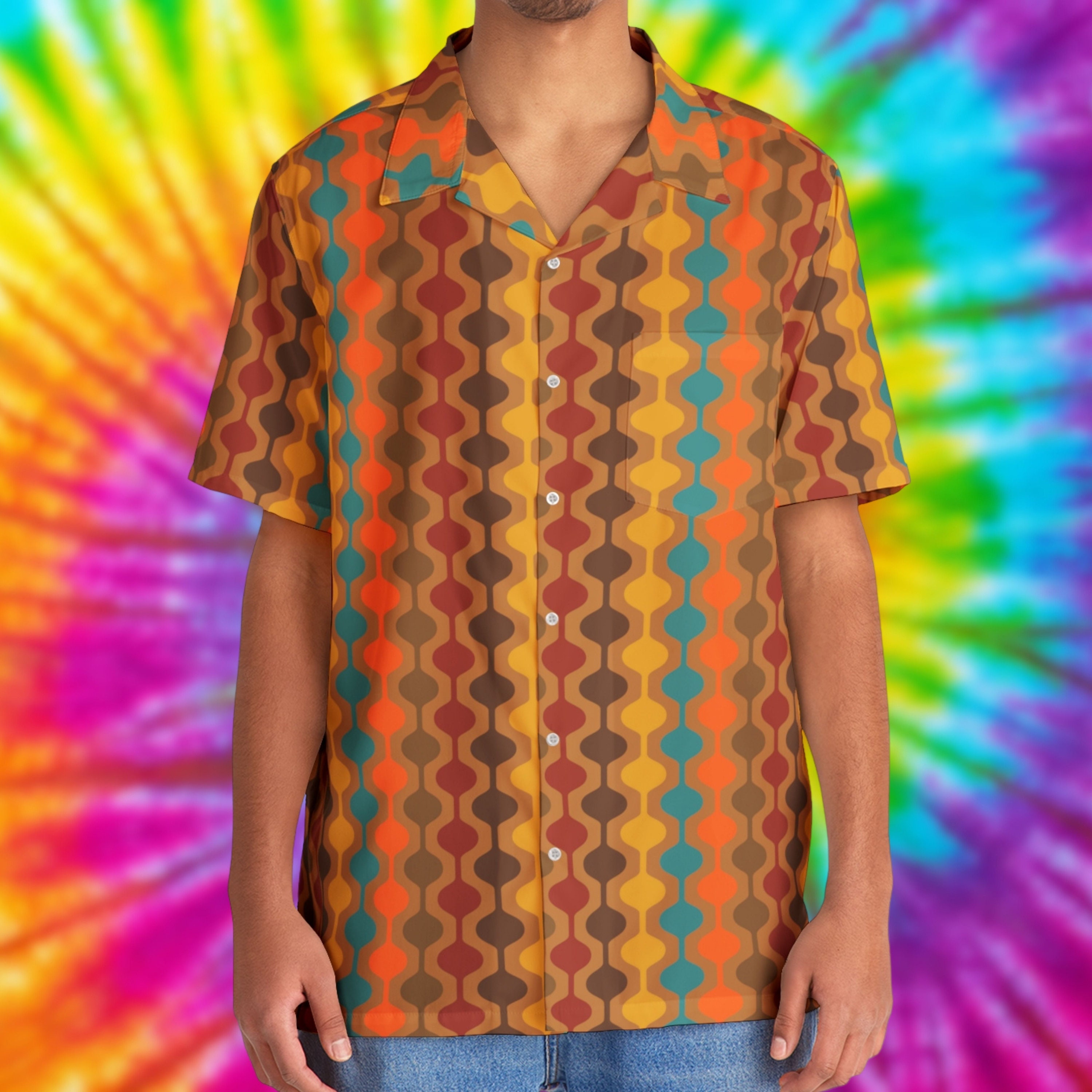 Men's Vintage Classic Hawaiian Shirt L