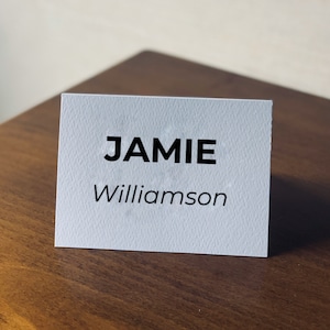 Editable Minimal Place Card Canva Template Food Label Tent Card Wedding Place Card Instant Download Buffet Table Card Printable Template