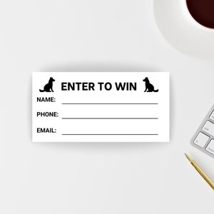 Afdrukbare sjabloon voor hondenloterijticket Puppy Enter om trekkingstickets te winnen Directe download afdrukbare PDF