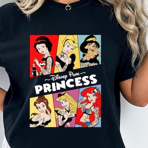 Disney Punk Princess Shirt,Tattoo Disney Princess Shirt, Villains Princess Disney Shirt,Disney Trip Shirt,Disney Tattoo Rocker Princess Tee
