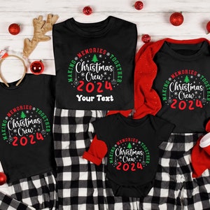 Chemise Noël 2024, chemise de famille de Noël, chemise de fête de Noël, t-shirt de Noël assorti, cadeau de Noël, pyjama de famille de Noël