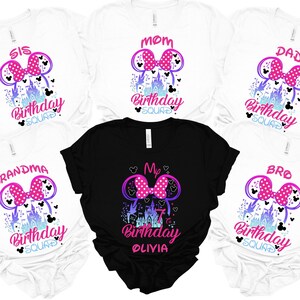 Custom Disney Birthday Girl Shirts, Personalized Birthday Girl Shirts, Disney Birthday Girl Shirt, Disney Birthday Girl Gift, Birthday Shirt