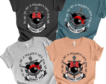 Pirates of The Caribbean  Yo Ho Yo Ho A Pirates Life For Me T-shirt, Matching Shirt, Custom Family Cruise Shirt, Pirate Shirts, Disney Shirt