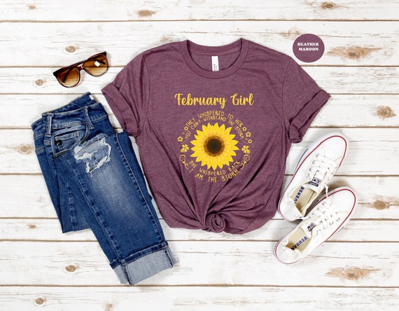 February Girl Shirt  February Birthday Tee  Gift For Birthday Girl  February Birthday Gift  Birthday Party Shirt  Gift For February Women