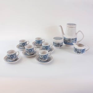 Vintage 1970s Raul da Bernarda Tea Set from Alcobaça, Portugal
