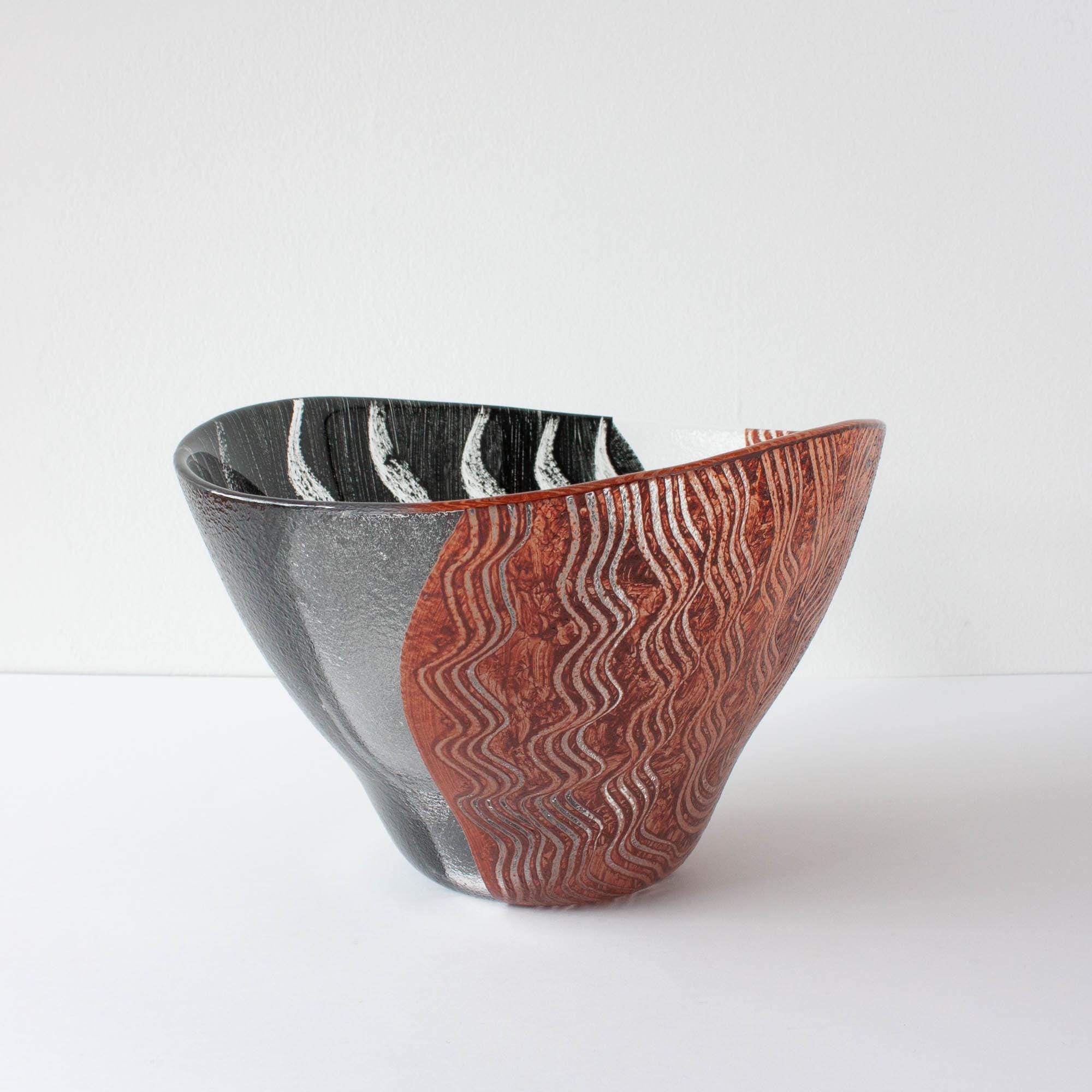 コスタ・ボダ「トンガ」ガラスボウル、モニカ・バックストローム作