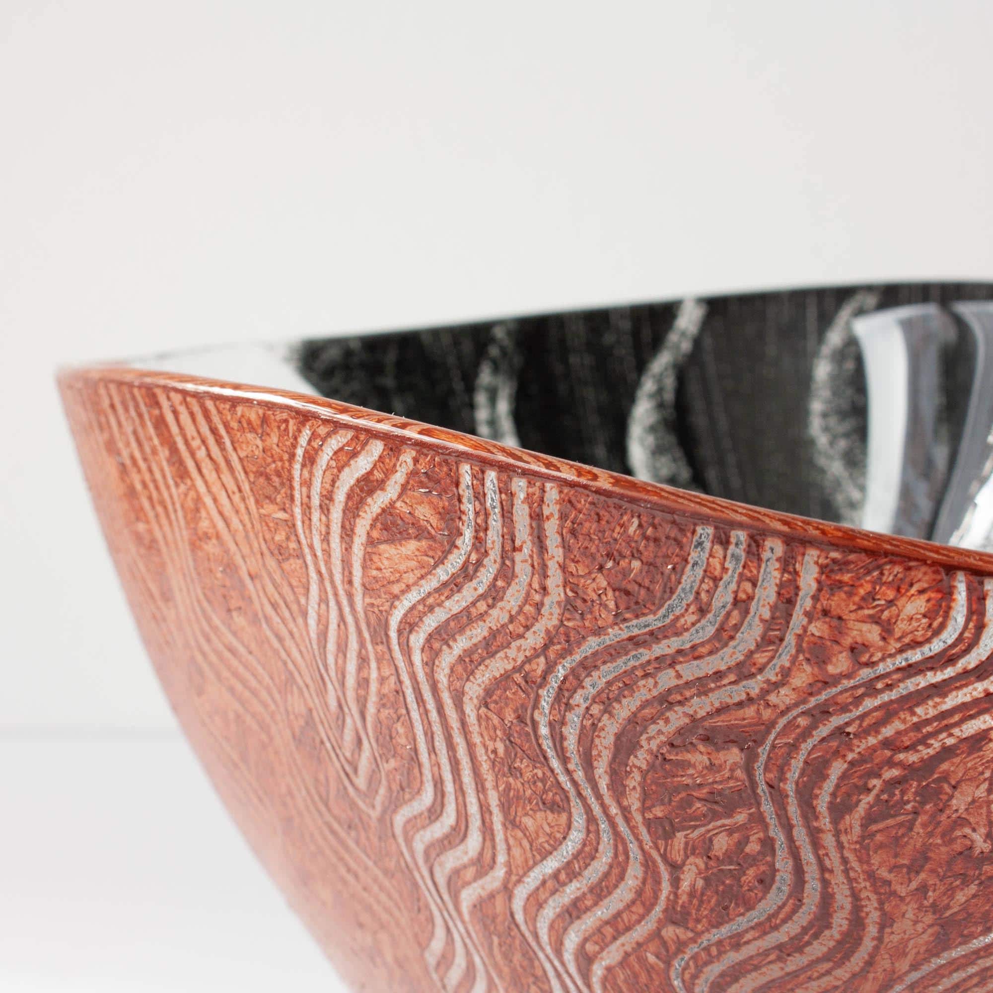 コスタ・ボダ「トンガ」ガラスボウル、モニカ・バックストローム作