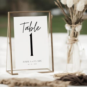 Wedding Table Number Template For Modern Minimalist Wedding Table Number For Wedding Table Number Card Printable Wedding Table Number
