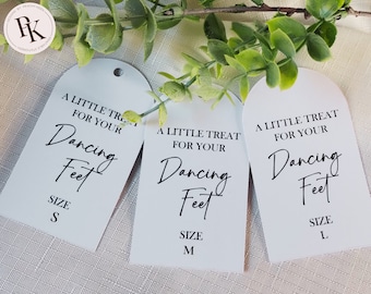 Wedding Flip Flop Tag Treat For Your Dancing Feet Thong Tag For Minimalist Wedding Flip Flop Tag For Wedding Favour Thong Tag For Flip Flop