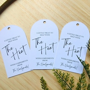 Fan Tags For Wedding Favour Fan Tag Treat For The Heat Summer Wedding Fan Tag For Minimalist Summer Wedding Fan Tags For Favour Gift Tag