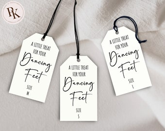 Wedding Flip Flop Tags Printable Treat For Your Dancing Feet Thong Tags For Minimalist Wedding Thong Tags Printable Flip Flop Tag