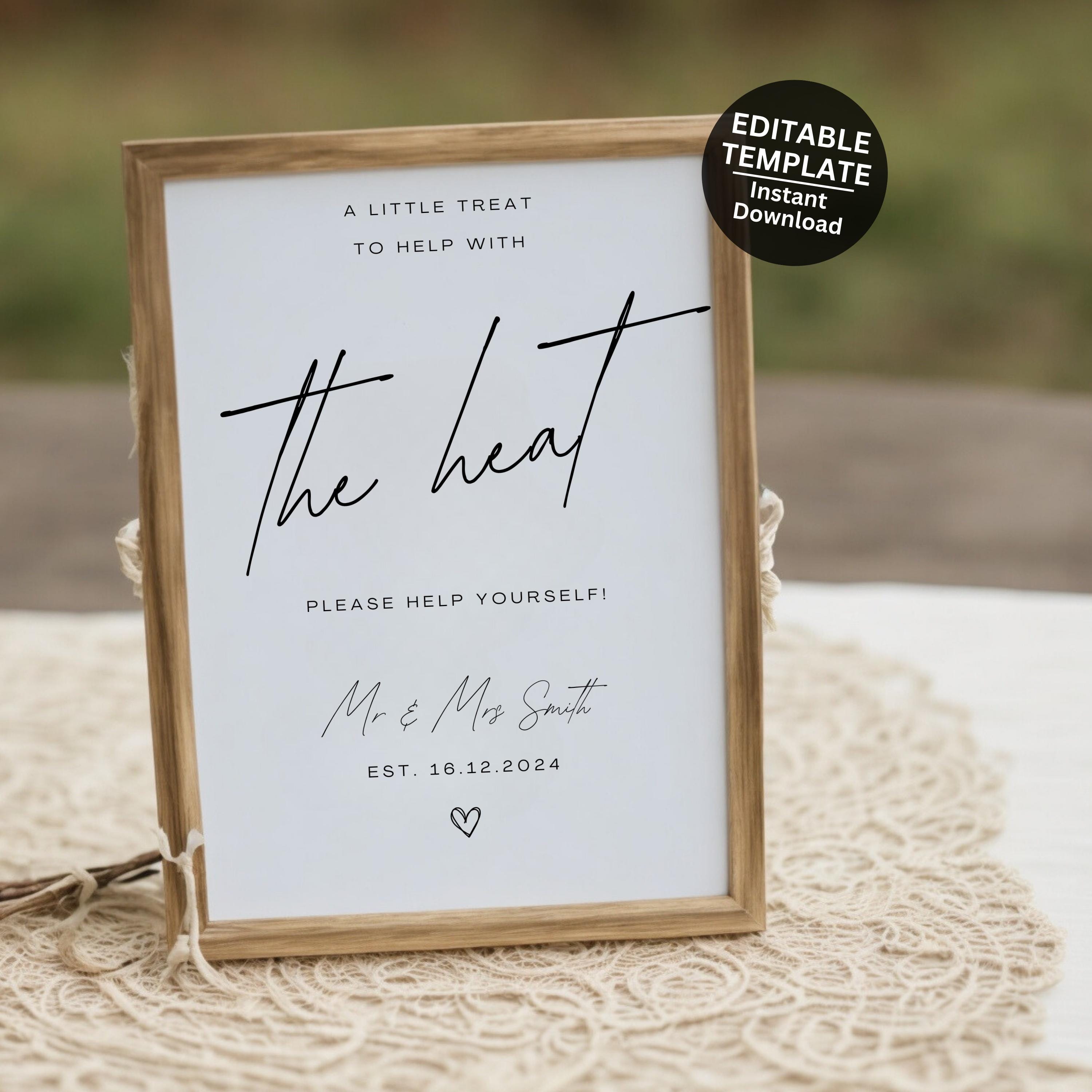 Fansign Table Wedding Fan Sign Editable Template Wedding Sign for Destination Wedding ...