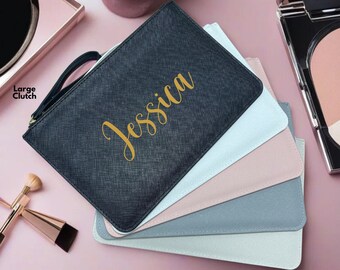 Pochette personnalisée de demoiselle d'honneur, cadeau de fête nuptiale