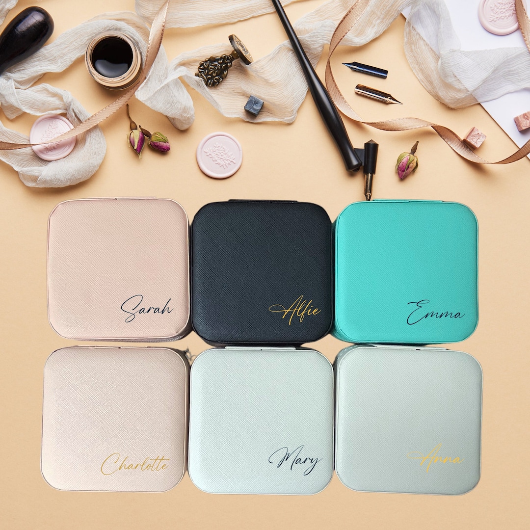 Personalised Premium Jewellery Box Gift for Her Jewelry Custom Travel