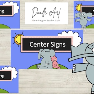 Piggie and Elephant - Center Signs
