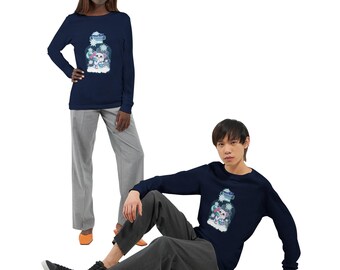 White Christmas Bear Premium Unisex Longsleeve T-shirt