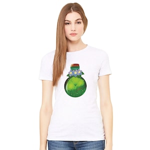 Forest Spirit in a Magic  Bottle Women&#39;s  Premium Womens Crewneck T-shirt | Bella + Canvas 6004