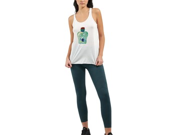 Elephant Fairy in a Magic Bottle Women's Flowy Racerback Tank Top | Bella + Canvas 8800