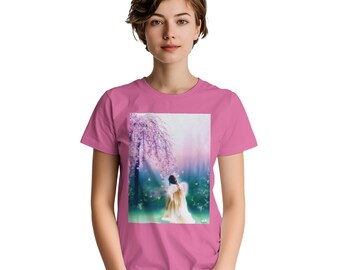 An Angelic Morning Heavyweight Unisex Crewneck T-shirt