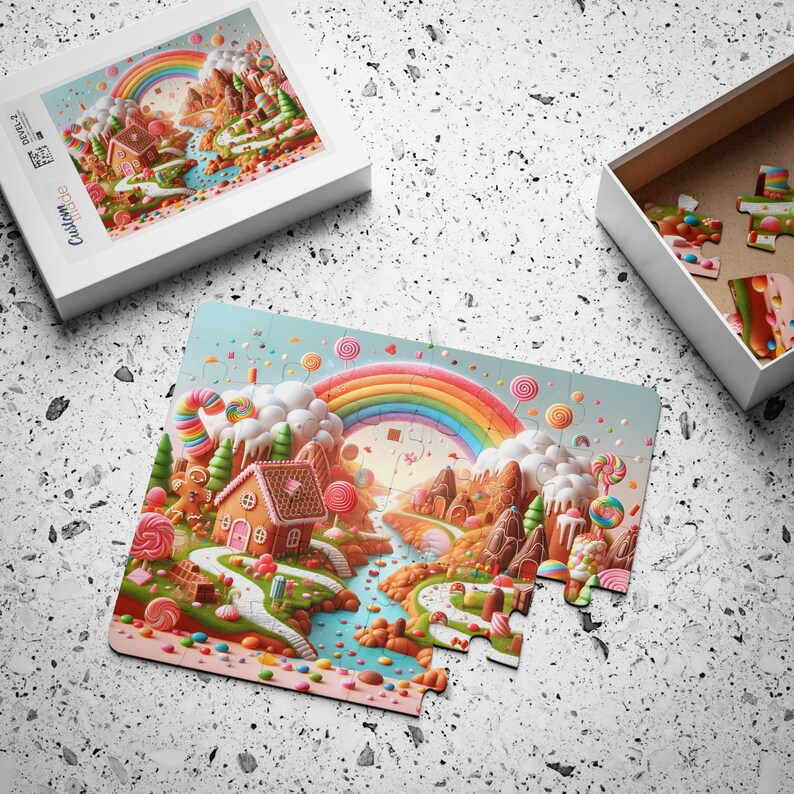 Puzzles 3 Year Old, 30-piece, Kids Personalized Puzzle, Sweet Candy ...