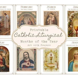 Catholic Liturgical Months of the Year Homeschool Art and Prayer