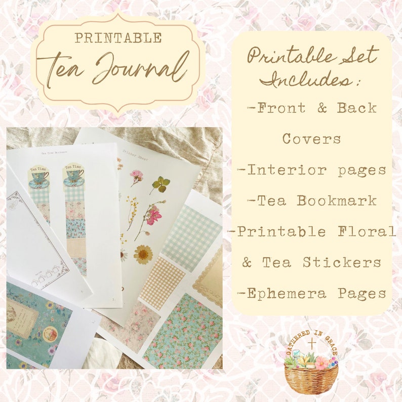 Tea Journal.pdf Printable Tea Journal for Travel Notebook / Planner / Journal Prompt ...