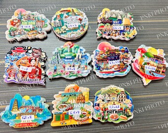3D Nha Trang Vietnam souvenir magnete frigorifero, decorazione casa e cucina Vietnam frigorifero magnete