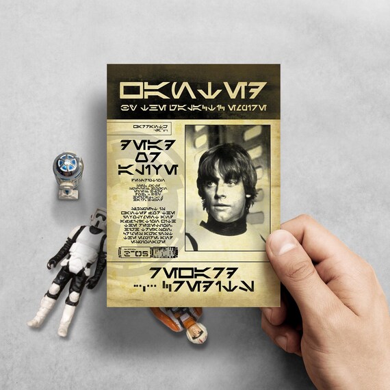 Luke Skywalker Wanted Poster, Star Wars, Galactic Empire, Most