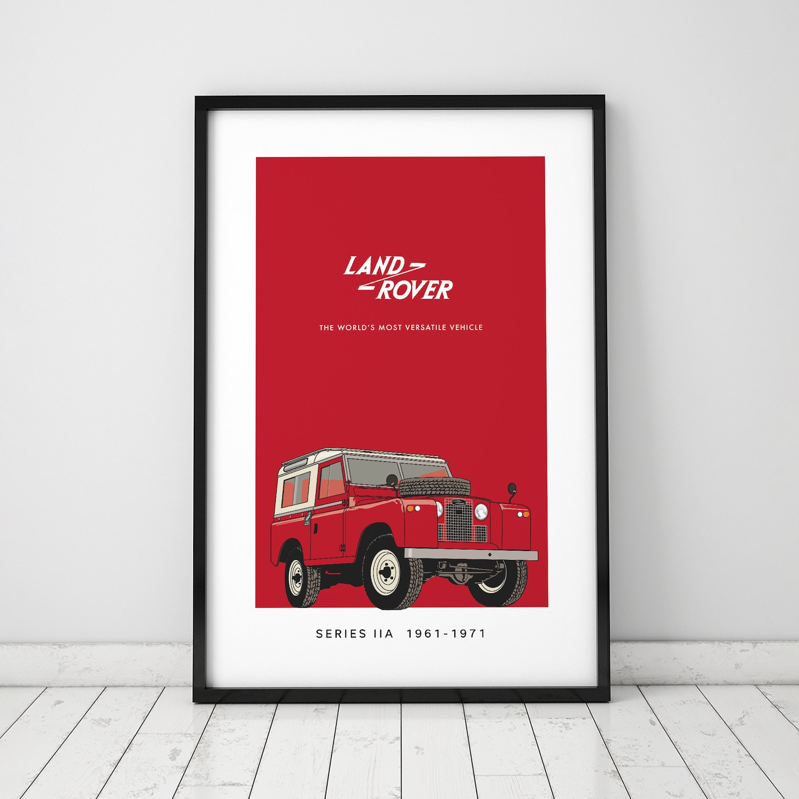 Series 2A Land Rover Poster, Rover, Illustration, Wall Decor, Land ...