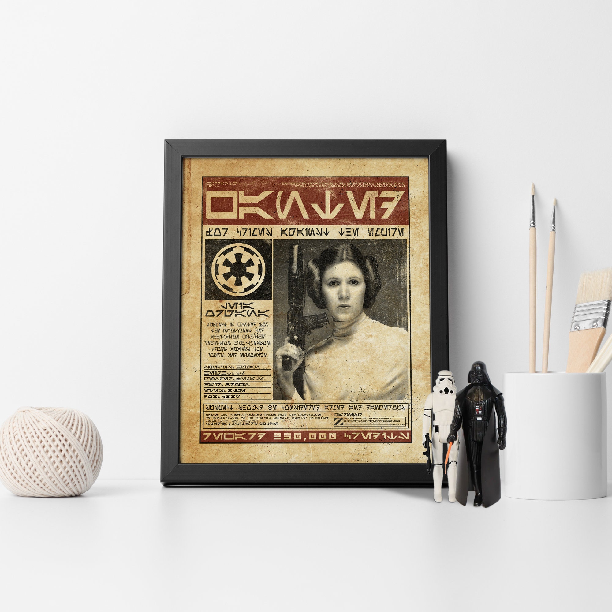 Princess Leia Wanted Poster, Star Wars, Galactic Empire, Most Wanted ...