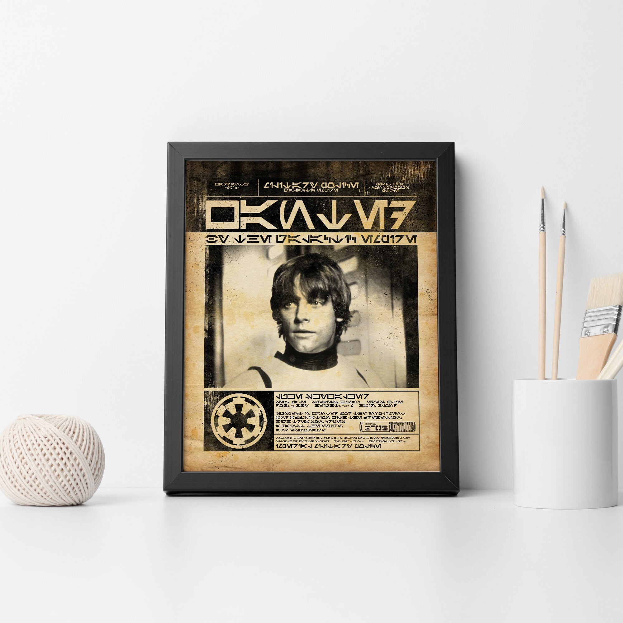 Luke Skywalker Wanted Poster, Star Wars, Galactic Empire, Most