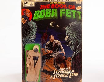 Tusken Warrior Retro Collection Action Figure – Custom Comic Book Cover - Book of Boba Fett TV Series