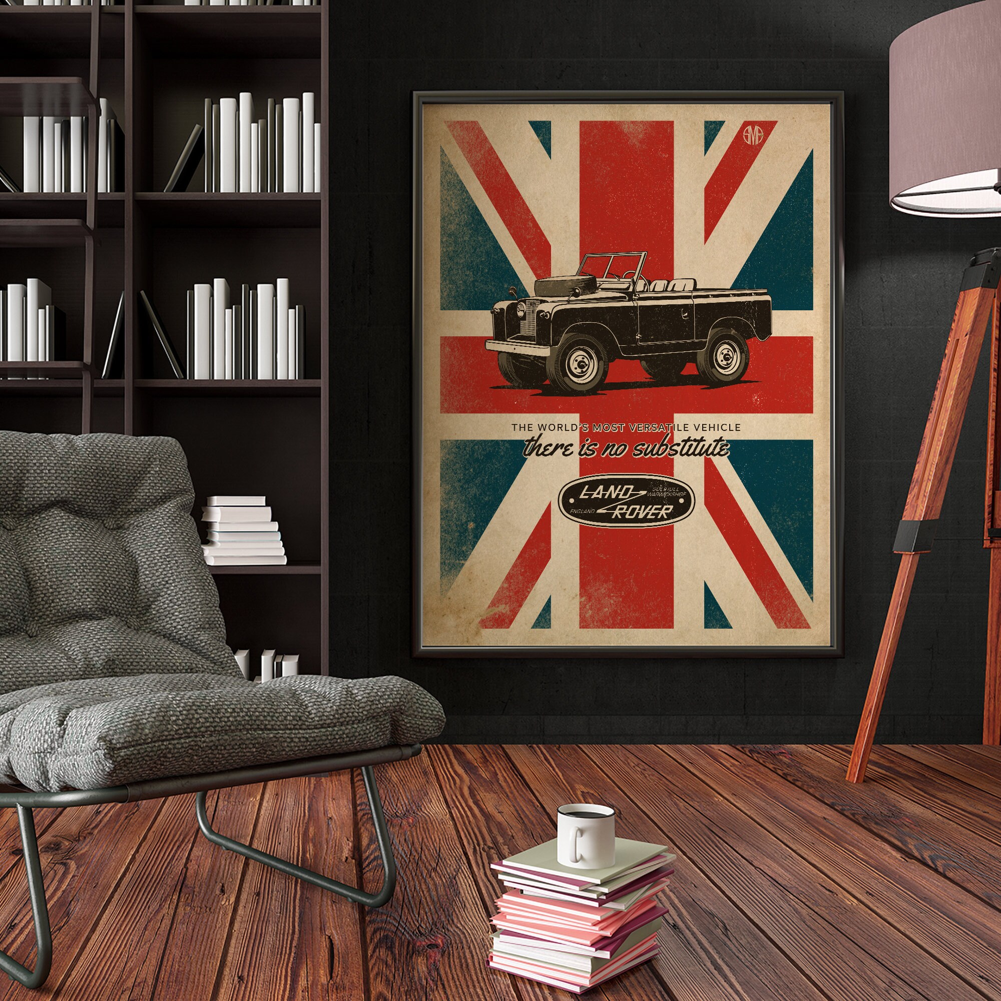 Land Rover Poster, Rover, Illustration, Art, Wall Decor, Land Rover ...