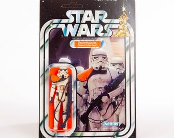 Sandtrooper Vintage Action Figure on Custom Star Wars Cardback