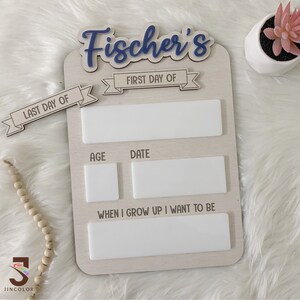 Custom First Day Of School Sign, School Photo Props, Interchangeable School Sign, First & Last Day of School Sign, Back to School Sign