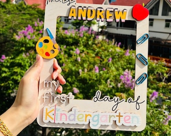 Personalized Photo School Year, Teacher Photo Prop, Interchangeable Teacher Prop, School Photo Props, Back to School Sign