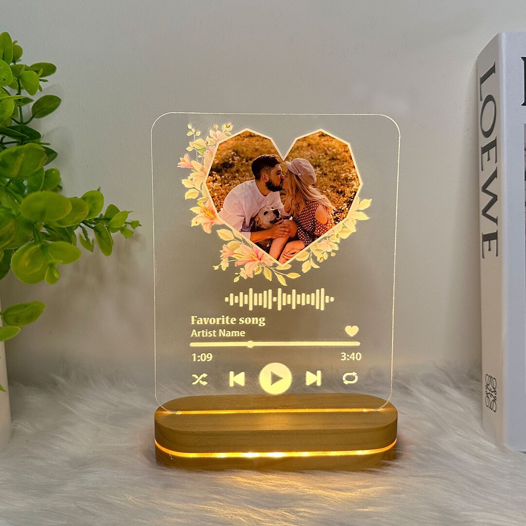 Custom Picture Acrylic Song Plaque Music Gift, Acrylic Album Gifts