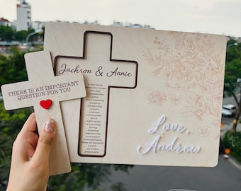 Regalo personalizado para la propuesta de padrino, ¿Serán mis padrinos?, regalo para la madrina y el padrino, recuerdo de la propuesta de bautismo, regalo personalizado para bebé.