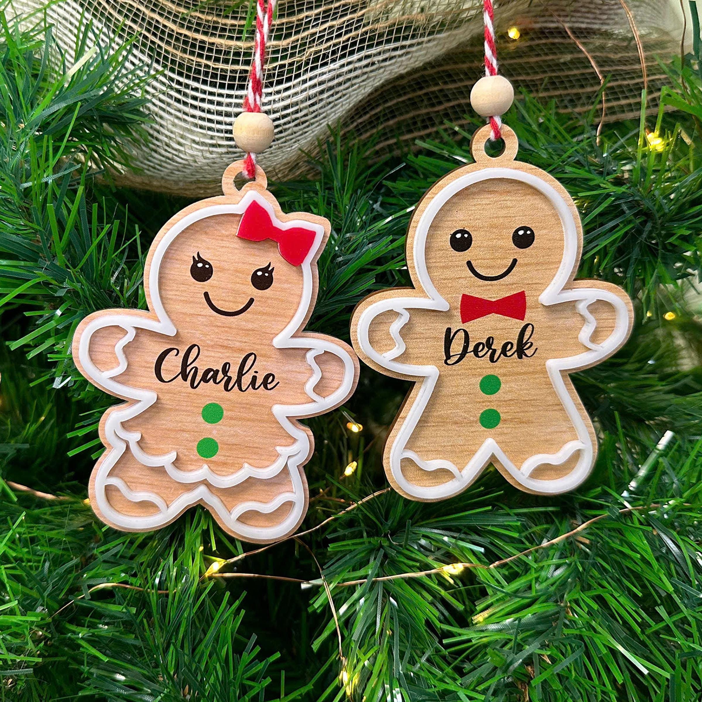 Gingerbread Cookies Family - Christmas Gift For Family - Personalized Circle Acrylic Ornament