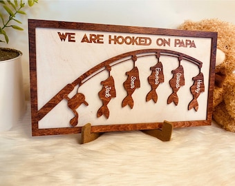 パーソナライズされたパパに夢中、おじいちゃんサイン、おじいちゃんに夢中、父の日サイン、お父さんへのギフト、父の日のプレゼント