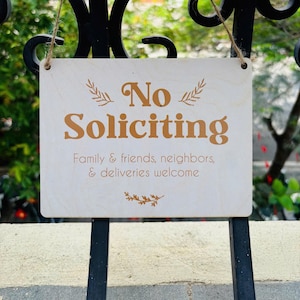 Personalized No Soliciting Door Sign, Door Bell Sign, No Knocking Sign, Please Do Not Disturb Door Sign, Baby Sleeping Sign