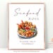 Seafood Boil Sign, Editable Template, Instant Download Printable, Food ...