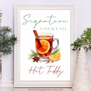 Hot Toddy Signature Cocktail Sign, Instant Download Printable ...