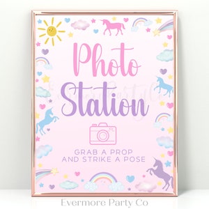 Magical Treats, Pastel Unicorn Rainbow, Instant Download Digital Sign, Girls Birthday Party Dessert Table Printable DIY Decorations 5x7 8x10