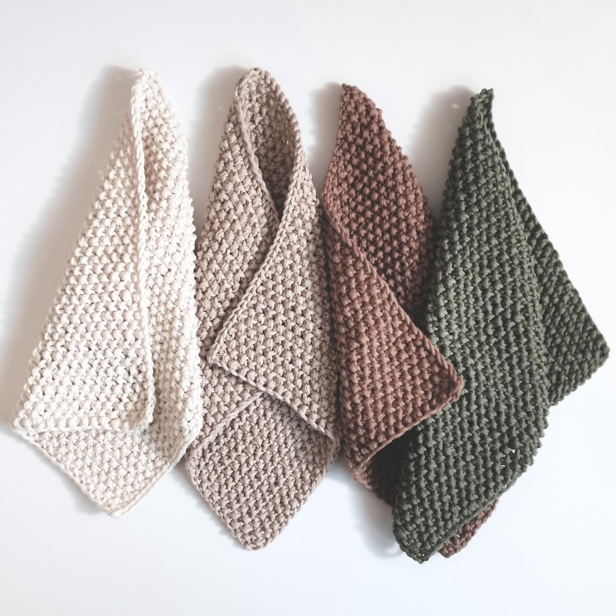 Dish Rags Cotton Knit Dishcloth Eco Friendly Kitchen Accessory Country Cottage Decor - Etsy