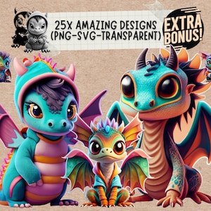 Dragon Svg Png Clipart Sticker Bundle, house of the baby watercolor dragon images with wings wall art decor gift